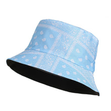 Load image into Gallery viewer, Summer Bucket Hats Print Foldable Fisherman Hat Woman Soft Beach Sun Fisherman Cap Man Fashion Soild Panama Bucket Hat
