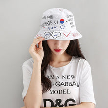 Load image into Gallery viewer, Summer Bucket Hats Print Foldable Fisherman Hat Woman Soft Beach Sun Fisherman Cap Man Fashion Soild Panama Bucket Hat
