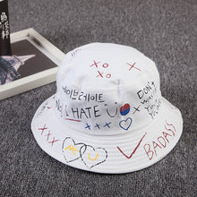 Load image into Gallery viewer, Summer Bucket Hats Print Foldable Fisherman Hat Woman Soft Beach Sun Fisherman Cap Man Fashion Soild Panama Bucket Hat
