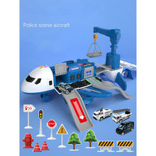 Load image into Gallery viewer, Deformation Music Simulation Track Inertia Children's Toy Aircraft Large Size Passenger Plane Kids Airliner Toy Car
