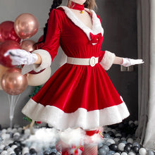 Load image into Gallery viewer, Women Christmas Xmas Lady Santa Claus Cosplay Costume Sexy Lingerie Winter Long Sleeve Red Dress Maid Bunny Girl Uniform
