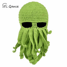 Load image into Gallery viewer, Handmade Tentacle Octopus Pure cotton Hat Balaclava Cap Winter Warm Hat Skullies Beanies for Men's Best Christmas Gift
