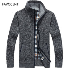 Load image into Gallery viewer, 2023 Autumn Winter Men's Sweater Coat Faux Fur Wool Sweater Jackets Men Zipper Knitted Thick Coat Warm Casual Knitwear Cardigan

