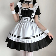 Load image into Gallery viewer, 2023 Black Cute Lolita Maid Costumes Girls Women Lovely Maid Cosplay Costume Animation Show Japanese Outfit Dress Clothes
