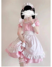 Load image into Gallery viewer, 2023 Black Cute Lolita Maid Costumes Girls Women Lovely Maid Cosplay Costume Animation Show Japanese Outfit Dress Clothes
