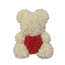Load image into Gallery viewer, 40cm Rose Bear Heart Artificial Flower Rose Teddy Bear For Women Valentine's Wedding Birthday Christmas Gift
