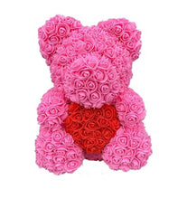 Load image into Gallery viewer, 40cm Rose Bear Heart Artificial Flower Rose Teddy Bear For Women Valentine's Wedding Birthday Christmas Gift
