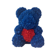 Load image into Gallery viewer, 40cm Rose Bear Heart Artificial Flower Rose Teddy Bear For Women Valentine's Wedding Birthday Christmas Gift
