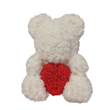 Load image into Gallery viewer, 40cm Rose Bear Heart Artificial Flower Rose Teddy Bear For Women Valentine's Wedding Birthday Christmas Gift
