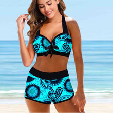 Load image into Gallery viewer, Swimwear High Waist Bikini Sexy Swimsuit Women Summer Bathing Suit Bikini Set Plus Size  Women Beach Swimming Suit
