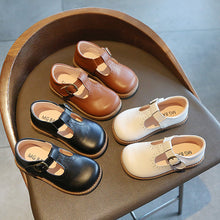 Load image into Gallery viewer, Girls Shoes Basic Mary Janes Kids Shoes Flats Baby Toddlers Anti-slippery Casual Shoes For Kid Leather Shoes Black
