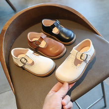 Load image into Gallery viewer, Girls Shoes Basic Mary Janes Kids Shoes Flats Baby Toddlers Anti-slippery Casual Shoes For Kid Leather Shoes Black
