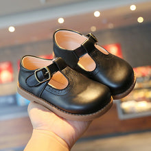 Load image into Gallery viewer, Girls Shoes Basic Mary Janes Kids Shoes Flats Baby Toddlers Anti-slippery Casual Shoes For Kid Leather Shoes Black
