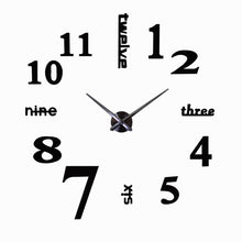 Load image into Gallery viewer, Wall Clock  Modern Design Large   Mirror Stickers Living Room Home Decor
