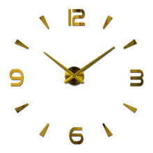 Load image into Gallery viewer, Wall Clock  Modern Design Large   Mirror Stickers Living Room Home Decor
