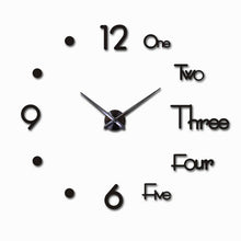 Load image into Gallery viewer, Wall Clock  Modern Design Large   Mirror Stickers Living Room Home Decor
