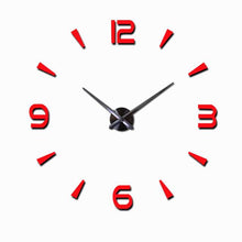 Load image into Gallery viewer, Wall Clock  Modern Design Large   Mirror Stickers Living Room Home Decor
