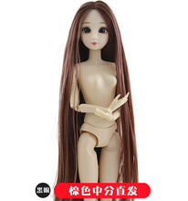 Load image into Gallery viewer, 2023 New 30cm Fashion Doll 1/6 BJD Dolls Body Make-up 3D Eyes Long Wig Hair Beautiful Princess Baby Girl Dolls DIY Toy for Girls
