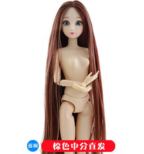 Load image into Gallery viewer, 2023 New 30cm Fashion Doll 1/6 BJD Dolls Body Make-up 3D Eyes Long Wig Hair Beautiful Princess Baby Girl Dolls DIY Toy for Girls
