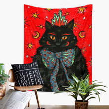 Load image into Gallery viewer, 2023 New Cat Coven Tapestry Printed Witchcraft Hippie Wall Hanging Bohemian Wall Tapestry Mandala Wall Art Aesthetic Room Decor
