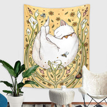 Load image into Gallery viewer, 2023 New Cat Coven Tapestry Printed Witchcraft Hippie Wall Hanging Bohemian Wall Tapestry Mandala Wall Art Aesthetic Room Decor
