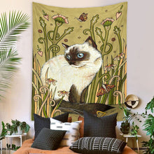 Load image into Gallery viewer, 2023 New Cat Coven Tapestry Printed Witchcraft Hippie Wall Hanging Bohemian Wall Tapestry Mandala Wall Art Aesthetic Room Decor
