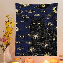 Load image into Gallery viewer, 2023 New Cat Coven Tapestry Printed Witchcraft Hippie Wall Hanging Bohemian Wall Tapestry Mandala Wall Art Aesthetic Room Decor
