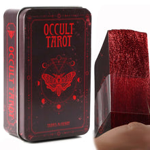 Load image into Gallery viewer, Occult Tarot in a Tin Metal Box Gold-plated Edge Hot Sell Tarot Cards For Divination Tarot Deck Beautiful Packag
