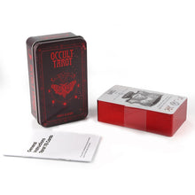 Load image into Gallery viewer, Occult Tarot in a Tin Metal Box Gold-plated Edge Hot Sell Tarot Cards For Divination Tarot Deck Beautiful Packag
