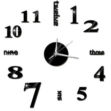 Load image into Gallery viewer, Wall Clock     Mirror Wall Stickers Fashion Living Room  Clocks Sticker
