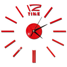 Load image into Gallery viewer, Wall Clock     Mirror Wall Stickers Fashion Living Room  Clocks Sticker
