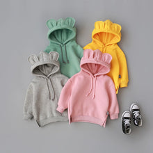 Load image into Gallery viewer, Pink/Grey/Yellow/Green/Burgundy Hoodie for Kids Autumn Winter Warm Sweater Fashion Boys and Girls Pullover Costume
