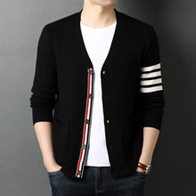 Load image into Gallery viewer, 2023 Top Grade New Autum Winter   Fashion Knitted Men Cardigan Sweater Black Korean Casual Coats Jacket Mens Clothing S-3XL
