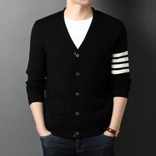 Load image into Gallery viewer, 2023 Top Grade New Autum Winter   Fashion Knitted Men Cardigan Sweater Black Korean Casual Coats Jacket Mens Clothing S-3XL
