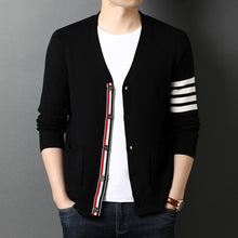 Load image into Gallery viewer, 2023 Top Grade New Autum Winter   Fashion Knitted Men Cardigan Sweater Black Korean Casual Coats Jacket Mens Clothing S-3XL
