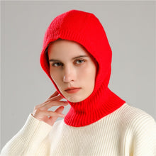 Load image into Gallery viewer, 2023 Women Winter Knitted Cap Pullover Lady Balaclava Hat Warm Ring Scarf Woolen Yarn Beanie Outdoor Snood Collar Muffler
