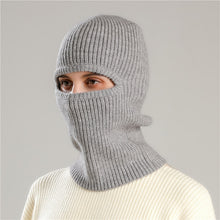 Load image into Gallery viewer, 2023 Women Winter Knitted Cap Pullover Lady Balaclava Hat Warm Ring Scarf Woolen Yarn Beanie Outdoor Snood Collar Muffler
