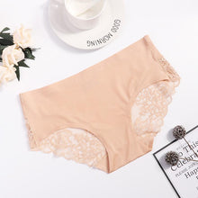 Load image into Gallery viewer, Sexy Lace Underpants Non-Trace Underwear Thin And Light Breathable Ice Silk Briefs Exquisite Panties
