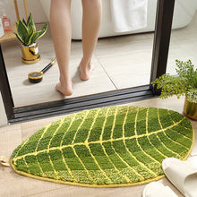 Load image into Gallery viewer, Leaves Flocking Water-Absorbing Non-Slip Mat Bathroom Door Mat Mattress Aesthetics Home Decor Rug
