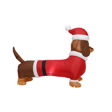 Load image into Gallery viewer, Christmas Inflation Model 1.5 M Sausage Dog Light Inflatable Model Christmas Decorations Arrangement
