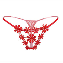 Load image into Gallery viewer, Women's Lingerie Embroidery G String Hollow Out Thong Underwear Femal T-Back Sexy Low-Waist Panties KL65
