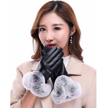 Load image into Gallery viewer, Gloves Warm with Velvet Women's Touch Screen Men's Motorcycle Winter Gloves Thick Windproof Korean Style
