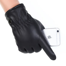 Load image into Gallery viewer, Gloves Warm with Velvet Women's Touch Screen Men's Motorcycle Winter Gloves Thick Windproof Korean Style
