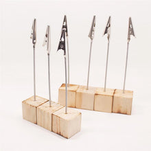 Load image into Gallery viewer, 20PCS Creative Table Number Holders Wedding Table Name Holder Clips Picture Memo Note Photo Stand
