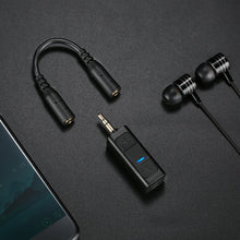 Load image into Gallery viewer, Black 3.5mm Wireless Bluetooth 4.2 Audio Receiver Supports FLAC、APE、MP3 and ACC for  Car Home Audio PC

