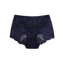 Load image into Gallery viewer, 10 Color Women Sexy Lace Panties Flowers Embroidery Underwear  Mid Waist Butt Lift Seamless Briefs Plus Size Elasticity Panty
