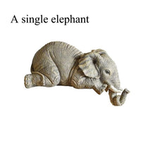 Load image into Gallery viewer, 20cm Elephant Holding Baby Elephant Resin Crafts Cute Elephant Figurines Home Furnishing Gift Home Decoration Home Decor
