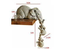 Load image into Gallery viewer, 20cm Elephant Holding Baby Elephant Resin Crafts Cute Elephant Figurines Home Furnishing Gift Home Decoration Home Decor
