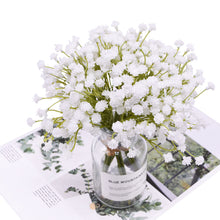 Load image into Gallery viewer, 20cm White Gypsophila Artificial Flowers Wedding DIY Bouquet Decoration Arrangement Plastic Babies Breath Fake Flower Home Decor
