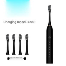 Load image into Gallery viewer, (no)Sonic Electric Toothbrush Waterproof Portable TakeOut With 4 Replacement Brush Heads
